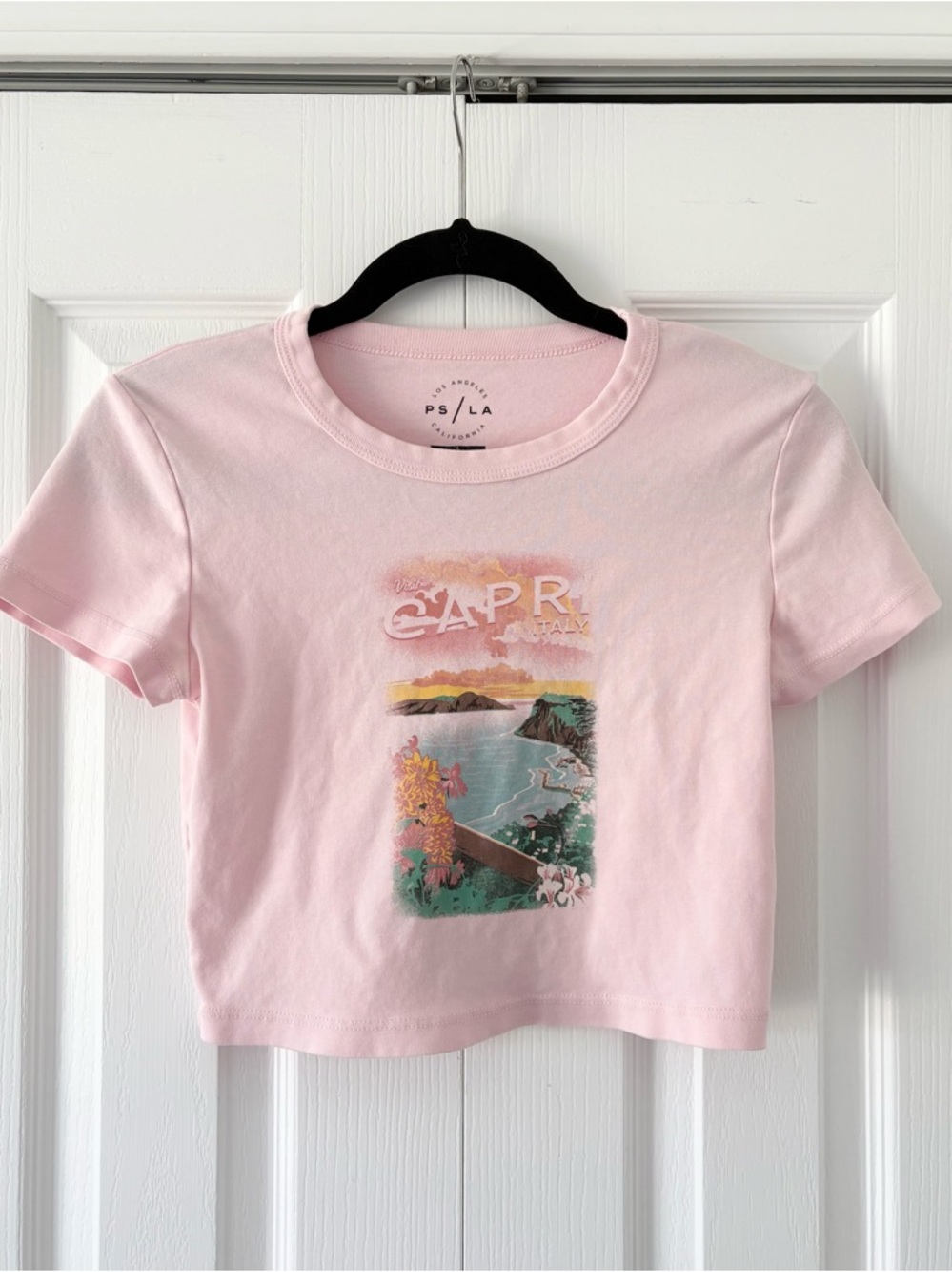 Pacsun LA Pink Capri Baby Tee